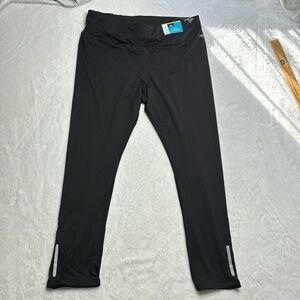 Crane ladies running tights XL 16-18 stretchy leggings black polyester spandex